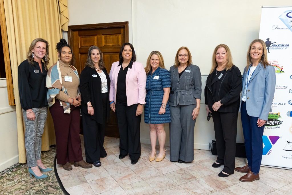 Medford Chamber members at a Chamber breakfast and networking event