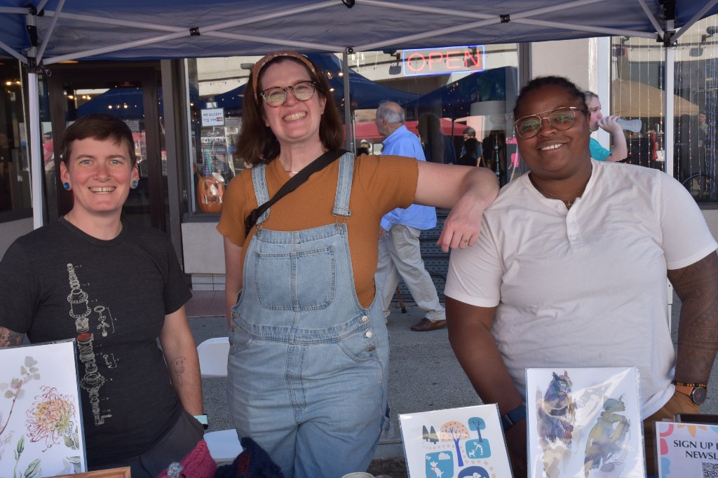 Artists and makers under the tents