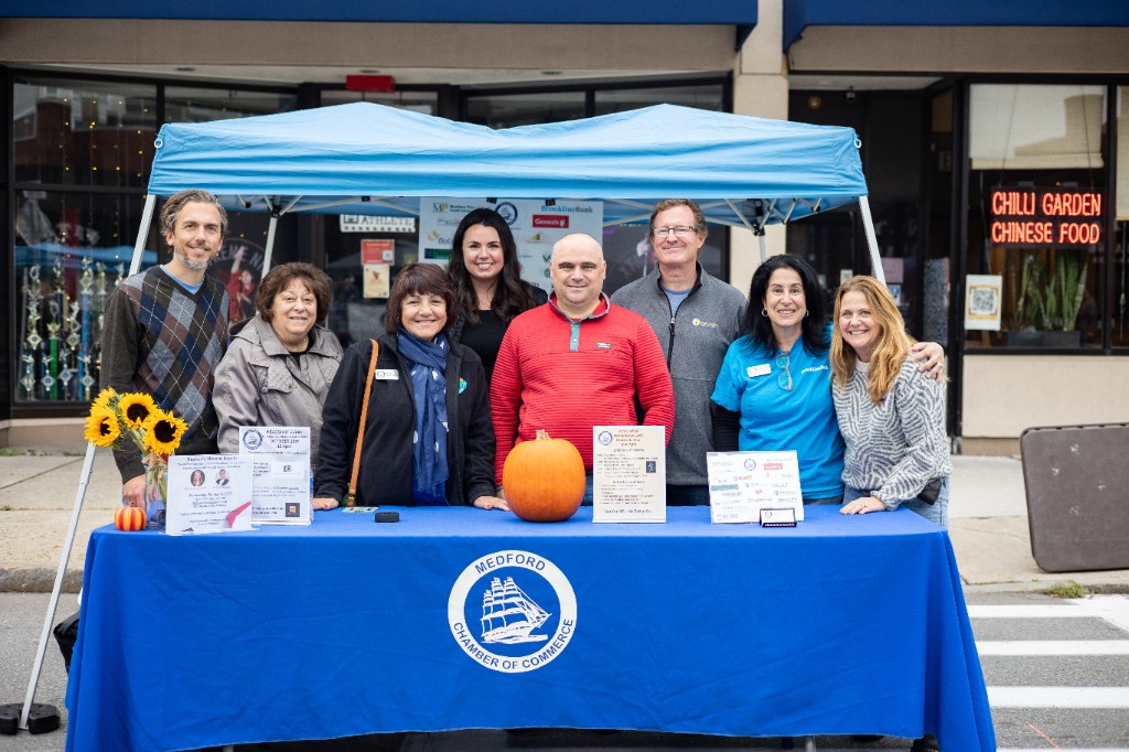 Our Board at the Chamber booth